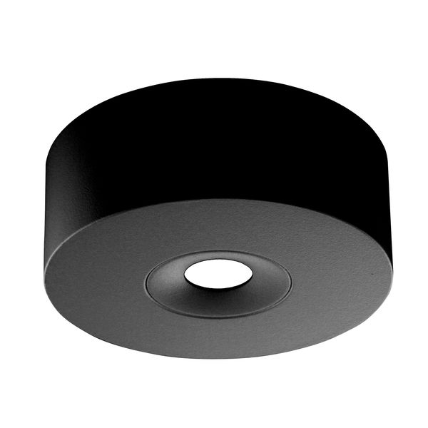 Plug over housing anthracite round zinc die cast image 2