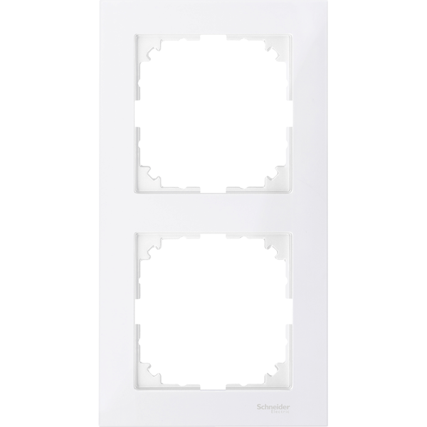 M-Pure frame, 2-gang, polar white image 4