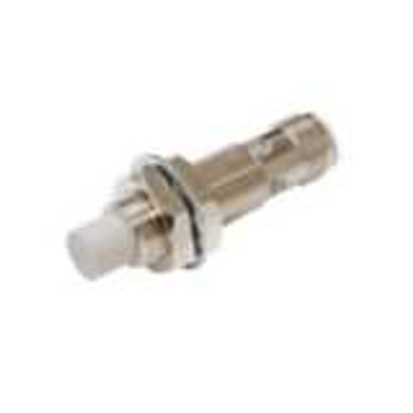 Proximity sensor, inductive, nickel-brass, short body, M12, unshielded image 2