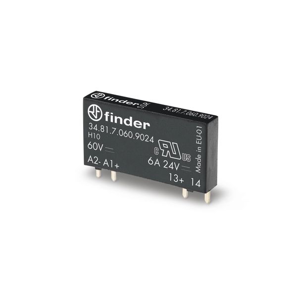 Ultra-Slim PCB relay SSR 1NO 6A/24VDC out. 24VDC/Sensitive (34.81.7.024.9024) image 4