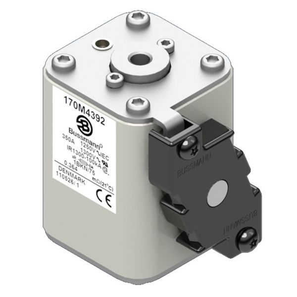 Fuse-link, high speed, 350 A, AC 1250 V, size 1, 53 x 69 x 74 mm, aR, IEC, UL, single indicator image 2