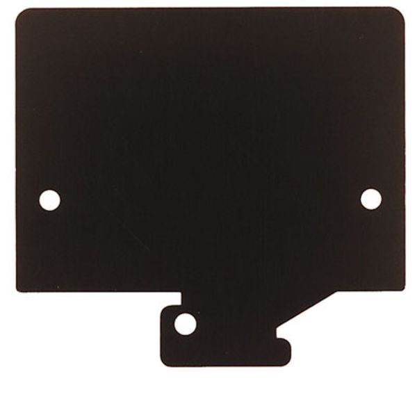 Partition plate (terminal), Intermediate plate, 65 mm x 60 mm, dark br image 1