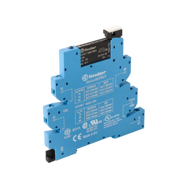 Rel. interface SSR MasterOUTPUT screw In.6VDC/SEN/1NO Out.6A/24VDC (39.20.7.006.9024) image 4