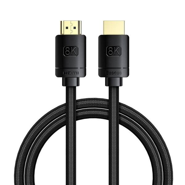 Cable HDMI-HDMI 1.0m (HDMI 2.1) black 8K 60Hz, BASEUS image 3