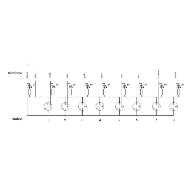 M8 sensor/actuator box 8-way 3-pole image 4