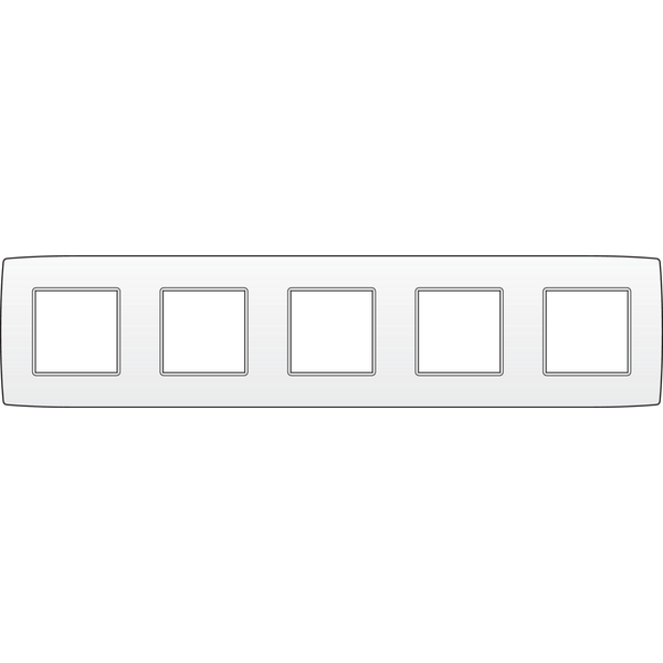 Fivefold faceplate, 71 mm centre distance, Niko Original white image 4