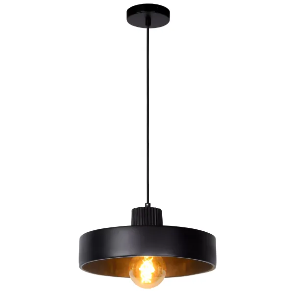 Lucide OPHELIA - Pendant light - Ø 35 cm - 1xE27 - Black image 1