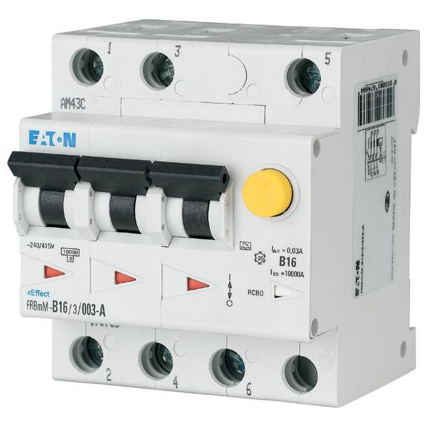 RCD/MCB combination, 20 A, 30 mA, MCB trip characteristic: D, 3p, RCD trip characteristic: A image 5