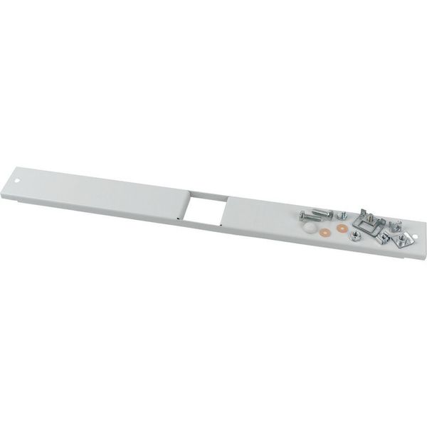 Front cover, +mounting kit, for PKZ0, horizontal, 3p, HxW=50x600mm, grey image 6