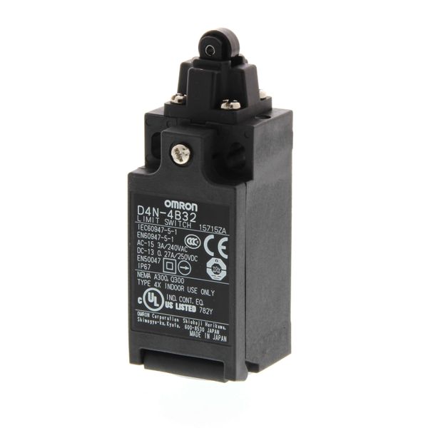 Safety Limit switch, D4N, M20 (1 conduit), 2NC/1NO (MBB contact/slow-a image 2