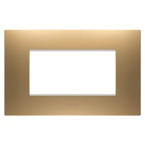 EGO PLATE - IN PAINTED TECHNOPOLYMER - 4 MODULES - GOLD - CHORUSMART image 1