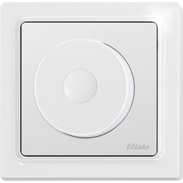 Wireless rotary switch in E-Design55, pure white glossy image 1