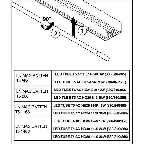 LINEAR MAGNETIC BATTEN T5 1468 image 12