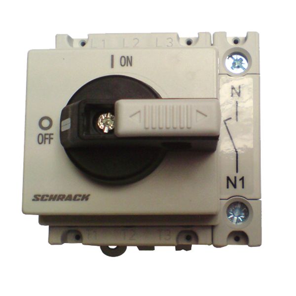 Main Switch 4-pole, modular, 25A, 10kW image 1