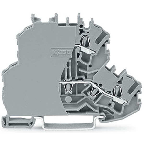 Double-deck terminal block Through/through terminal block with end pla image 4