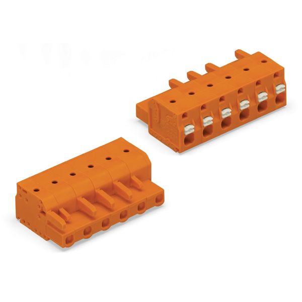 2231-705/026-000 1-conductor female connector; push-button; Push-in CAGE CLAMP® image 1