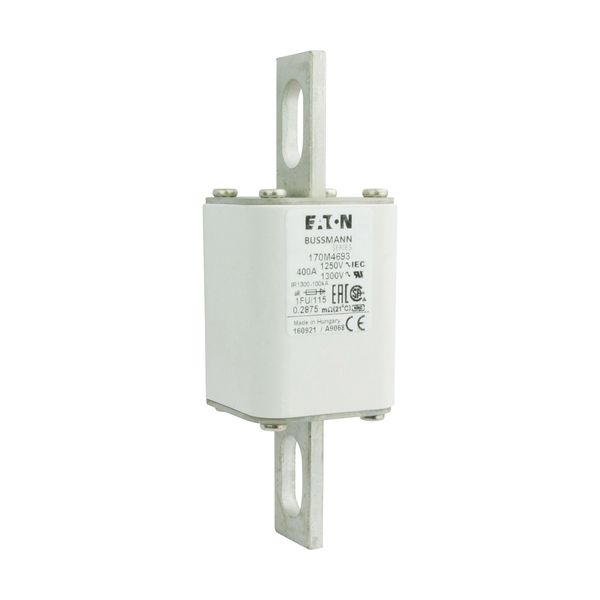 Fuse-link, high speed, 400 A, AC 1250 V, size 1, 53 x 69 x 160 mm, aR, IEC, UL image 9