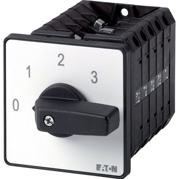 Step switches, T5B, 63 A, flush mounting, 5 contact unit(s), Contacts: 9, 45 °, maintained, With 0 (Off) position, 0-3, Design number 15144 image 5