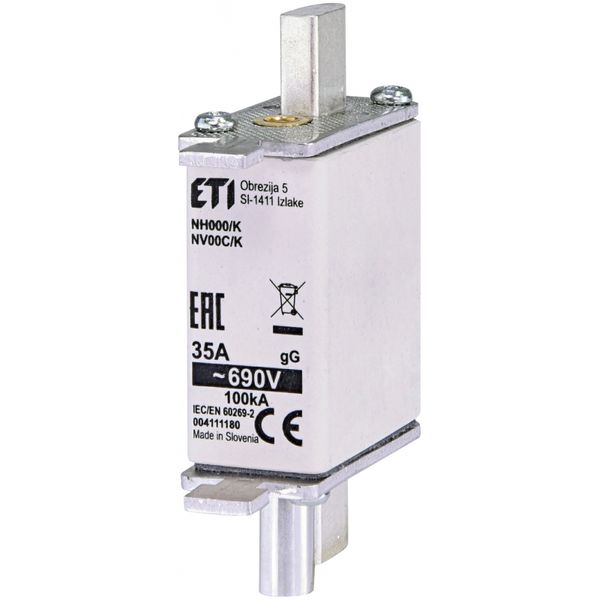 Fuse link, NH000/K gG 20A/690V image 1