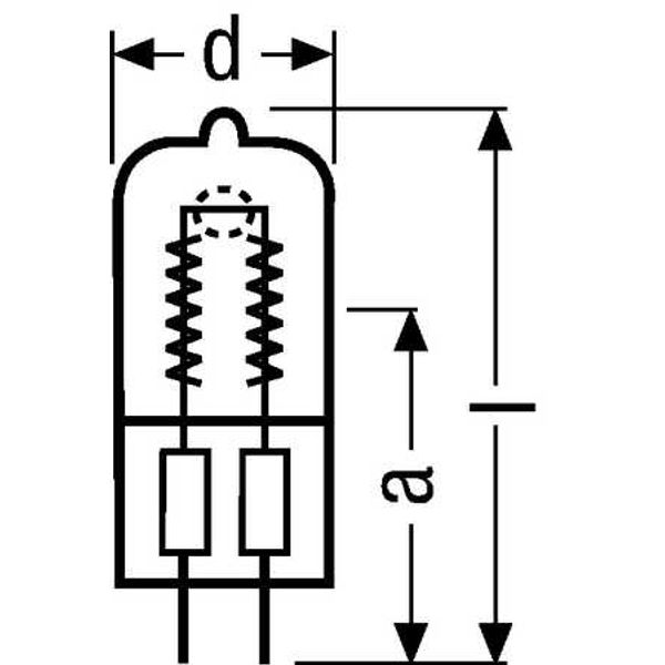 64516 300W 240V GX6.35 20X1 OSRAM DIMPLE image 2