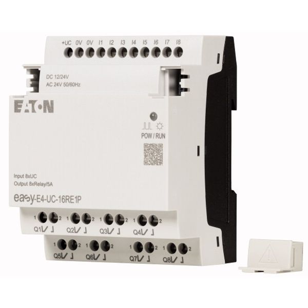 I/O expansion, For use with easyE4, 12/24 V DC, 24 V AC, Inputs/Outputs expansion (number) digital: 8, Push-In image 2
