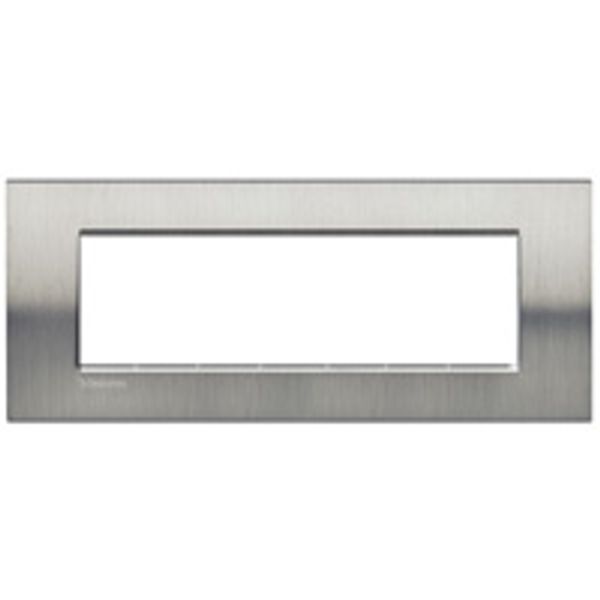 LL - COVER PLATE 7P BRUSHED STEEL image 1