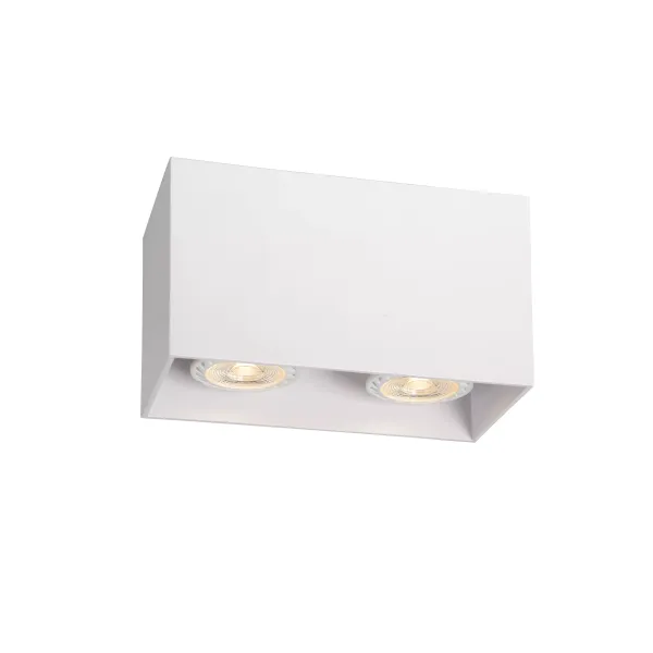 BODI Ceiling Light Square 2xGU10 excl White image 1