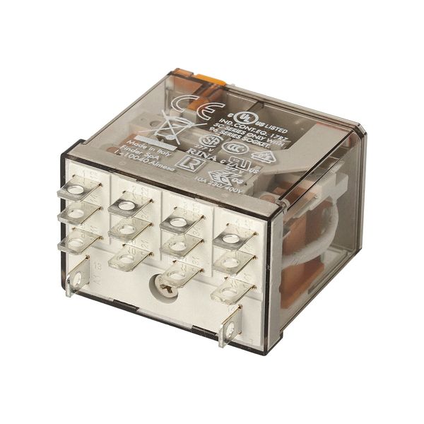 Miniature power Rel. 4CO 12A/24VAC/Agni/Test button/Mech.ind. (56.34.8.024.0040) image 5