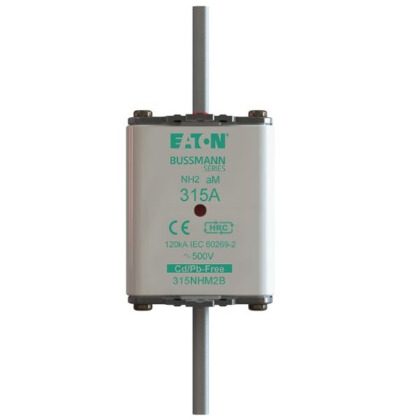Fuse-link, low voltage, 315 A, AC 500 V, NH2, aM, IEC, dual indicator image 1