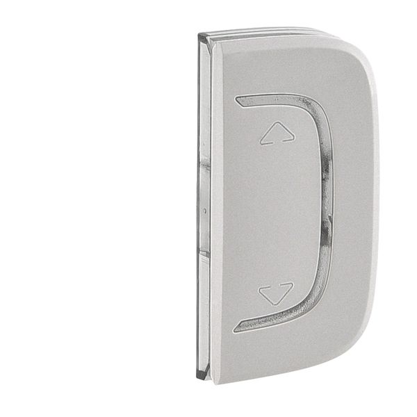 Cover plate Valena Allure - Up/Down symbol - either side mounting - aluminium image 1