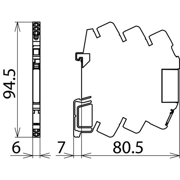 Surge arrester terminal block 2-pole DEHNconnect SD2 image 2