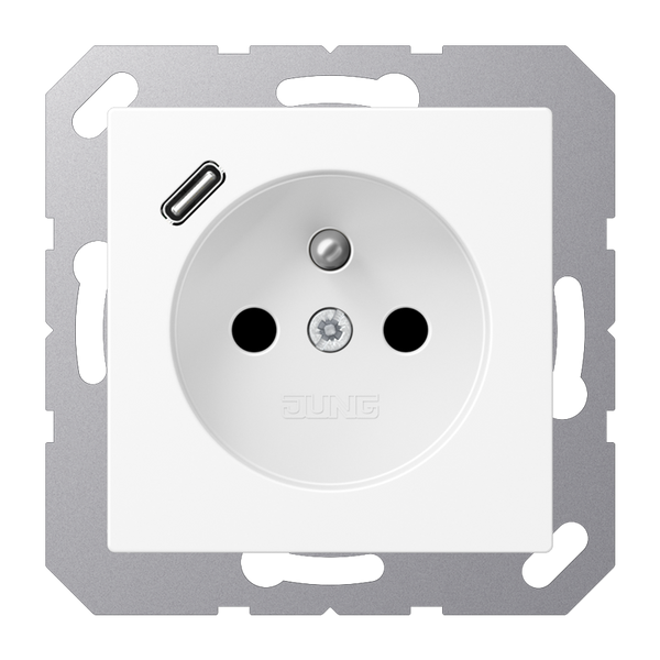 Socket fren/belg with USB type C A1520F-18CWWM image 1