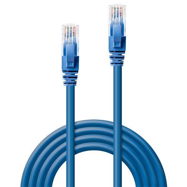 10m Cat.6 U/UTP Network Cable, Blue RJ45, M/M, 250MHz, Copper image 2