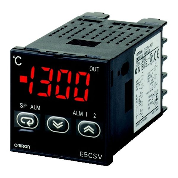 Temp. controller, LITE, DIN48x48, 12 VDC pulsed output, Thermocouple a image 2
