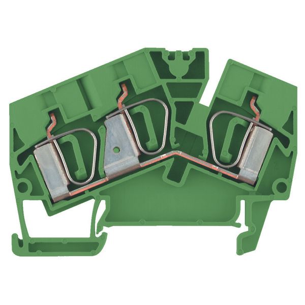 Feed-through terminal block, 6 mm², 41 A, Number of connections: 3 image 1