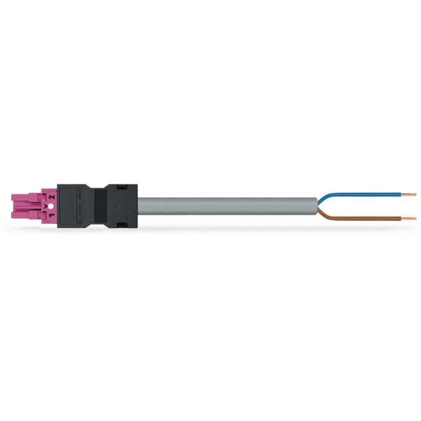 pre-assembled interconnecting cable Eca Socket/plug pink image 2