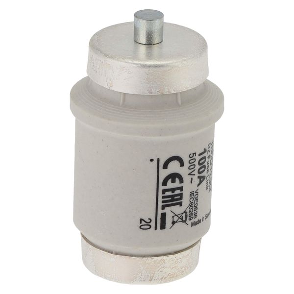 Fuse-link, LV, 100 A, AC 500 V, D4, gR, IEC, fast acting image 18