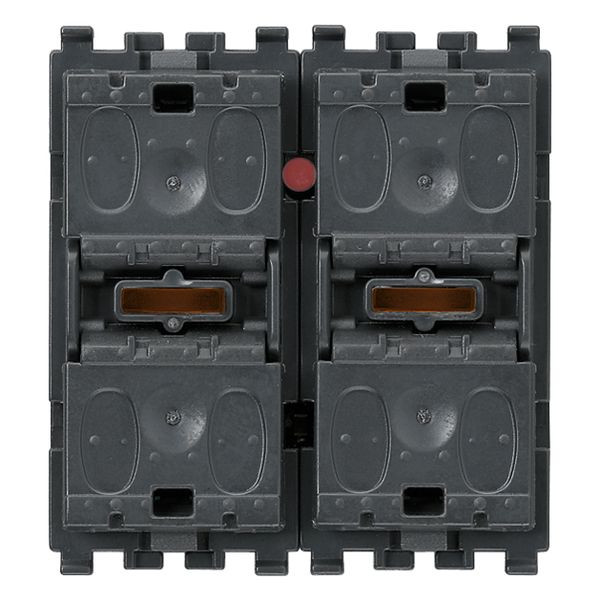 Two rocker push buttons+relais image 1