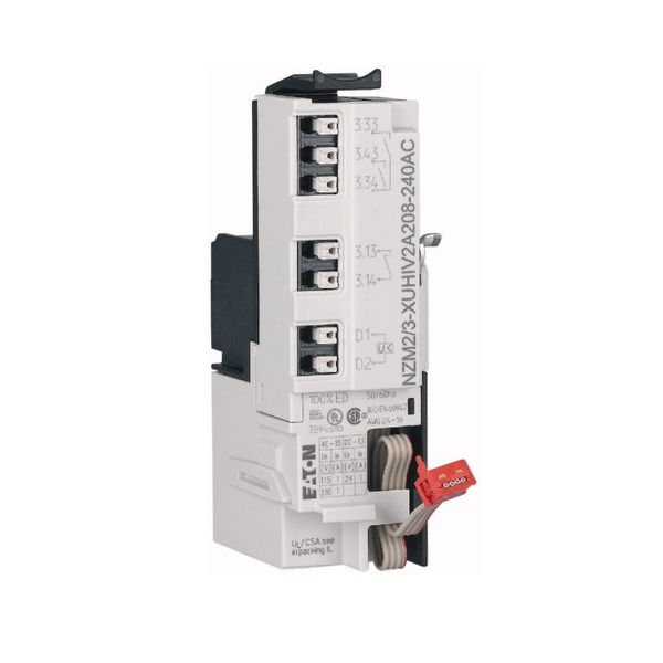 Undervoltage release for NZM2/3, configurable relays, 2NO, 1 early-make auxiliary contact, 1NO, 24AC, Push-in terminals image 9