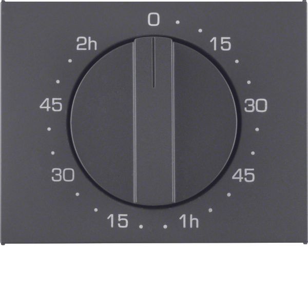 Centre plate for mechanical timer, K.1, ant. matt, lacq. image 1