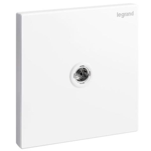 Galion - 1 gang TV female terminal socket outlet - White image 1