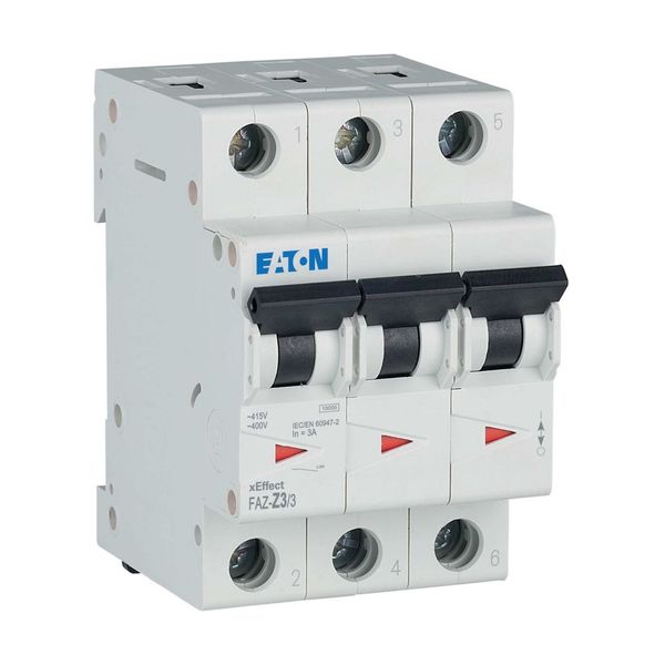 Miniature circuit breaker (MCB), 3 A, 3p, characteristic: Z image 10