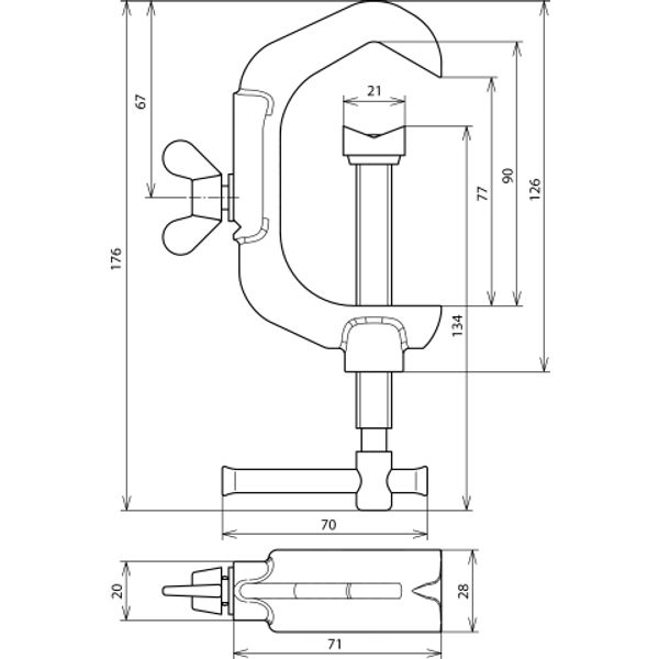 Earthing clamp 1/2-2  6-16mm² for pipelines D 10-60mm MCI/tZn Supply N image 2