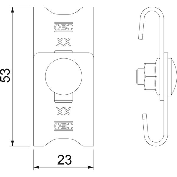 GEV 36 G Corner connector for mesh cable tray image 2