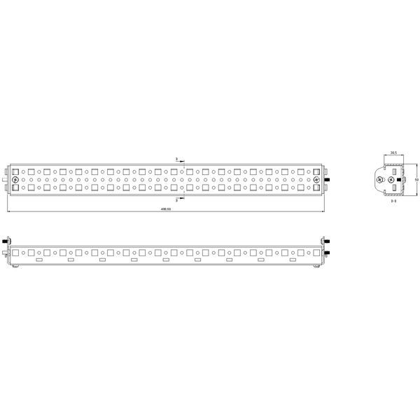 Click-in profiles (pair) length 600 mm image 2