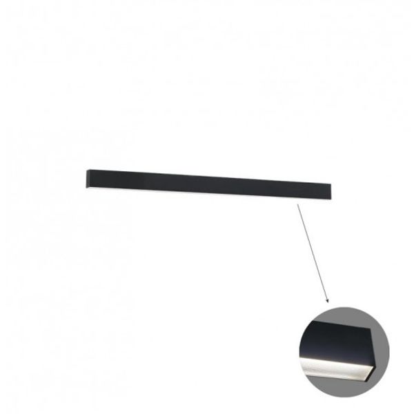 Linear Ceiling L860 3000K Black Microprismatic Dim image 1