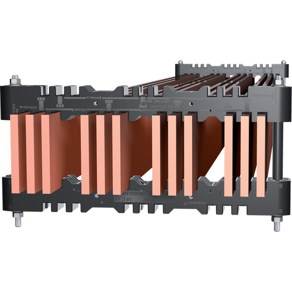 SB C 15 SUPPORT, 3 AND 4 POLES.EDGEWISE MOUNTING, UP TO 3 BARS 100X10  image 1