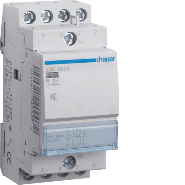 Humfree Contactor 25A, 2NO+2NC, 24V image 1