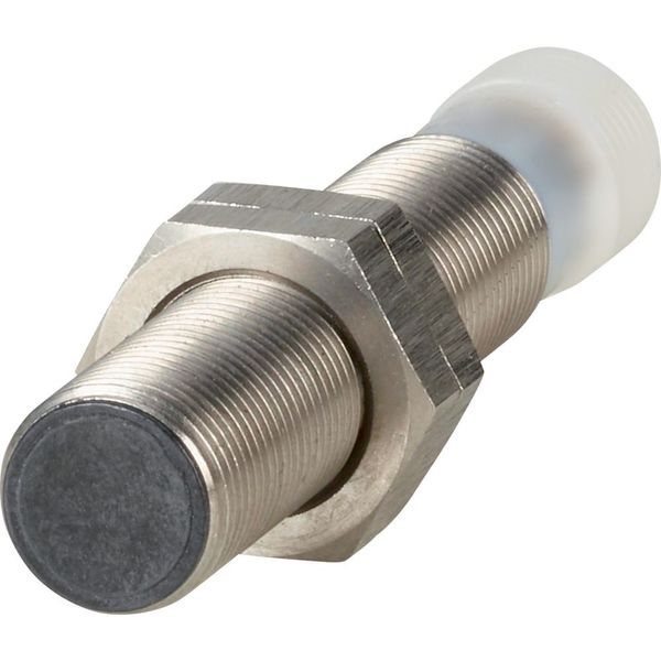 Proximity switch, E57G General Purpose Serie, 1 NC, 3-wire, 10 - 30 V DC, M12 x 1 mm, Sn= 4 mm, Flush, NPN, Stainless steel, Plug-in connection M12 x image 1