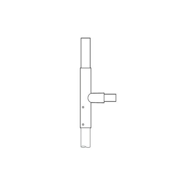 Ausleger, 1armig, abgesetzt, Tragarm kurz, Siteco® eisenglimmer (DB 702S), Zopfmaß: 76mm image 1